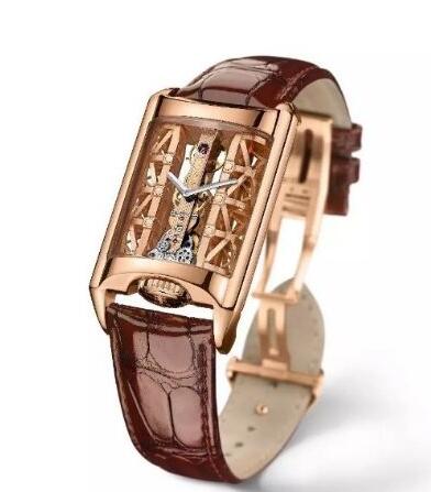 The rose gold Corum will fit the mature men perfectly, enhancing the charm of the gentlemen.