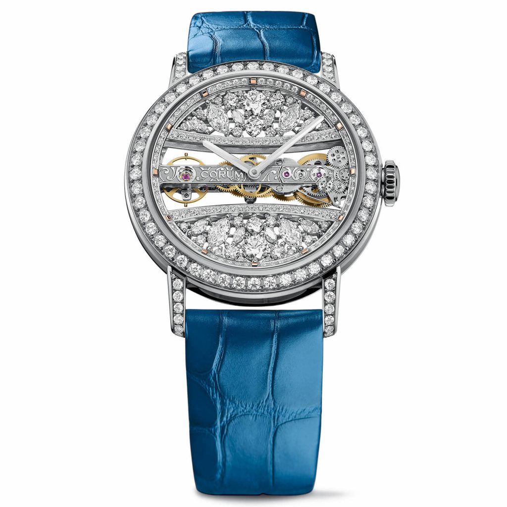 With the blue leather strap, the Corum looks elegant and mild which will fit mother's temperament perfectly.