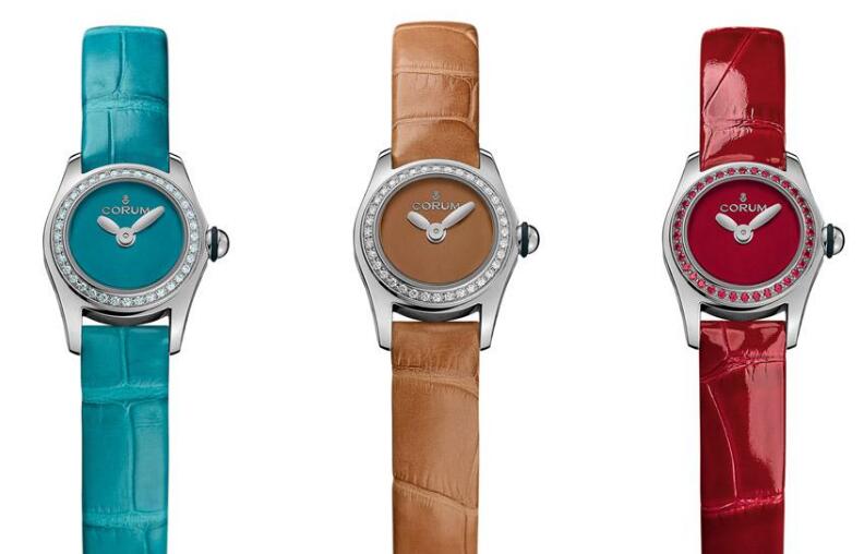 The 17 mm Corum watches are especially designed for ladies with the colorful elements.