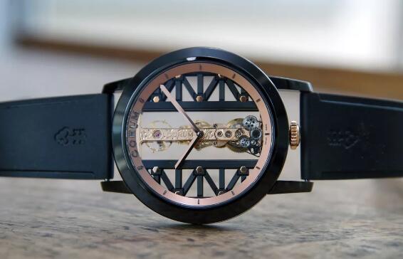 Corum has adopted the different case with innovative material.