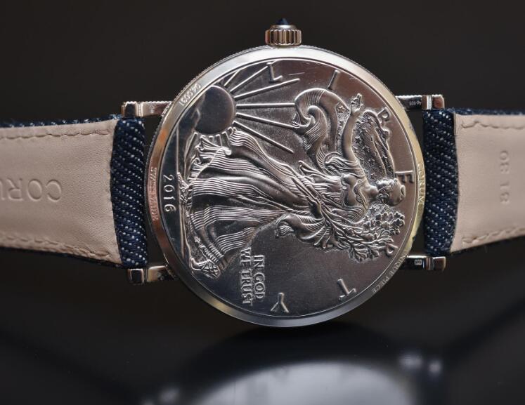 Each model of the coin watches has been engraved by hand to ensure the perfection.