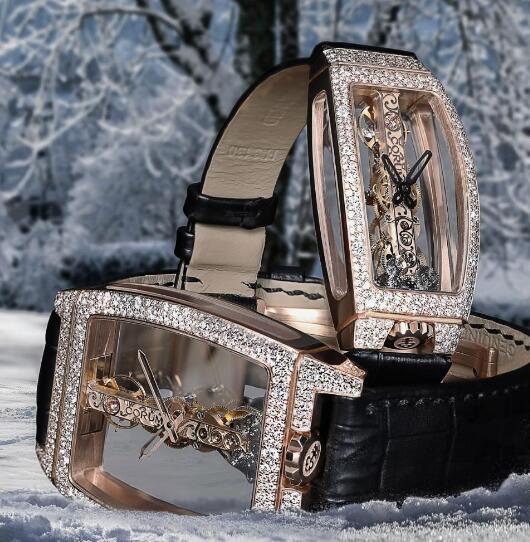 These two shiny Corum will be good presents for the coming Valentine's Day.