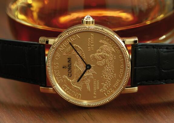 These gold coin watches could be considered as a symbol of an era of Corum.
